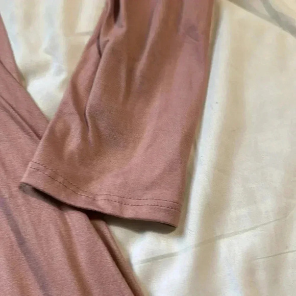 MotherBee Cowl Neck&OverTheShoulder MaternityDress PINK medium - Picture 4 of 4